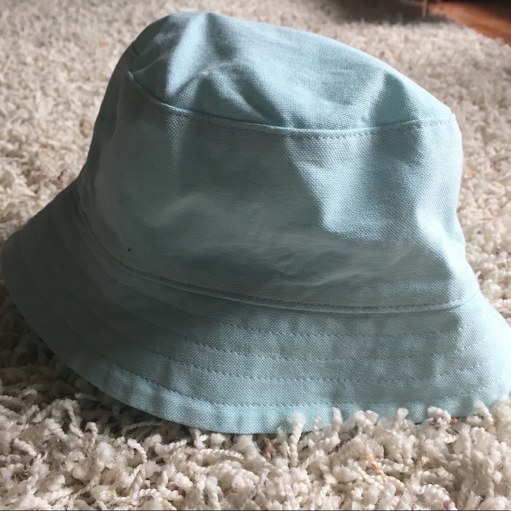 Janie and Jack Light Blue Green Bucket Hat